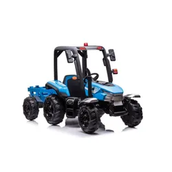 Duży Traktor Na Akumulator Dla Dziecka Blt-206 Przyczepa 24V 2X200W Pilot LED Eva Pasy Bluetooth