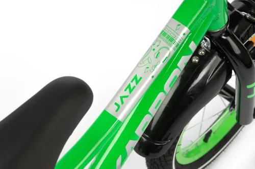 Rower dziecięcy KARBON Jazz 14 cali dla chłopca Zielony Neon