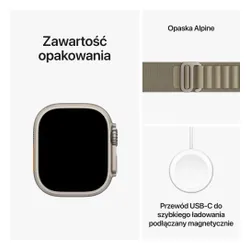 Smartwatch Apple Watch Ultra 2 GPS + сотовый титановый чехол 49 мм ремешок Alpine moro L