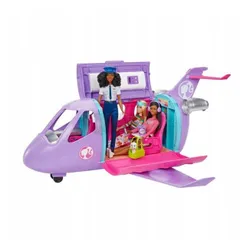 BARBIE LOTNICZA PRYZGODA SAMOLOT DLA LALEK + LALKA HCD49