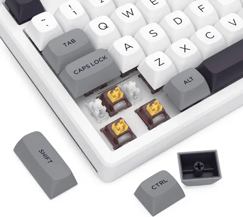 Klawiatura REDRAGON Otiim Pro K729WGB RGB Hot Swap Bullet QL Switch Biało-szary