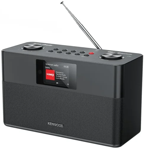 Radioodbiornik Kenwood CR-ST120S-B Radio FM, DAB+ Internetowe Wi-Fi Bluetooth Czarny