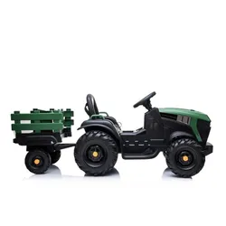 Duży Traktor Na Akumulator Z Przyczepą Pojazd Dla Dzieci Pilot Skóra Eva MP3