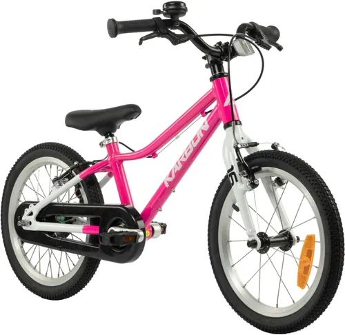 Rower dziecięcy KARBON Superlight Automatic 16 cali dla dziewczynki Różowy