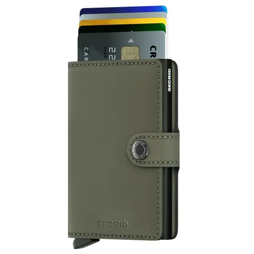 Miniwallet Secrid'in küçük Cüzdanı-matte green / black