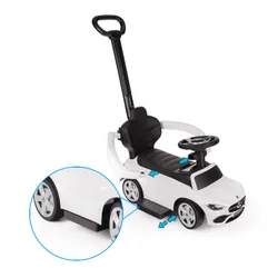 Jeździk Mercedes 4w1 chodzik, pchacz c-class 63 amg, jeździdełko dla dzieci, autko