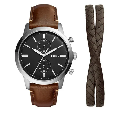 Fossil Townsman Fs5967set Kahverengi / Gümüş Saat