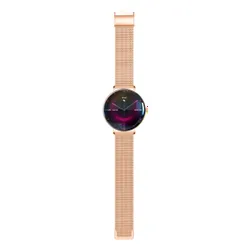 Smartwatch FOREVER SB-370 Lucca Różowe złoto + Pasek łaciaty