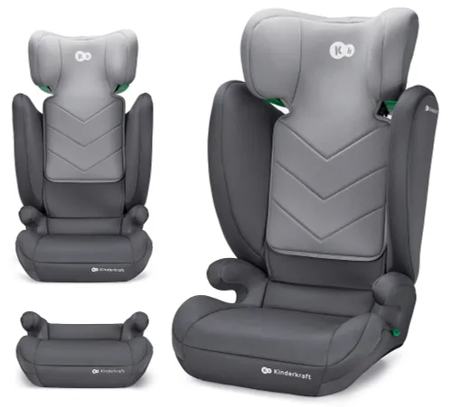 Fotelik samochodowy KINDERKRAFT I-Spark I-Size 2w1 100-150 cm (9-36 kg) Szary