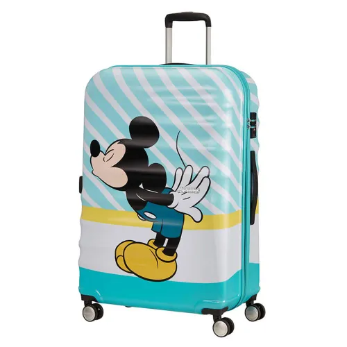 Bavul büyük American Tourister Wavebreaker Disney-Mickey blue kiss