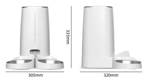 Dozownik karmy automatyczny ROJECO Button Version (podwójna miska)