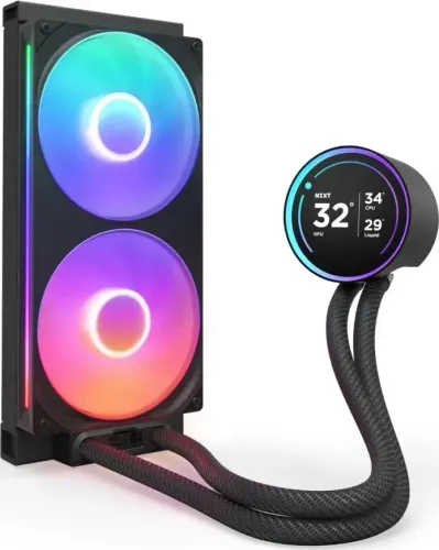 Chłodzenie NZXT Kraken Elite 280 RGB V2 LCD Czarny