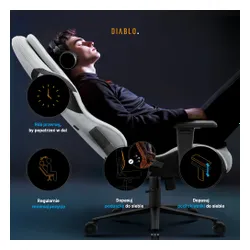 Fotel DIABLO CHAIRS X-One 2.0 Prime Szary