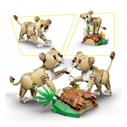 LEGO Creator 3w1 31386 Dzikie zwierzęta: Dumny lew, zestaw klocków 9+