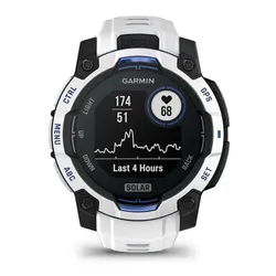 Smartwatch GARMIN Instinct 3 45mm Solar Biały + pasek biało-niebieski