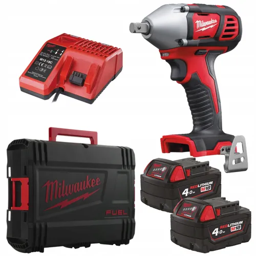 Ударный гайковерт Milwaukee ½ M18 BIW12-402C (2 аккумулятора, зарядное устройство, кейс)