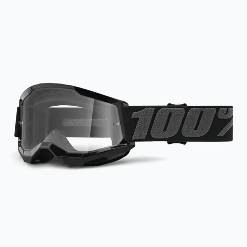 Gogle rowerowe dziecięce 100% Strata 2 Junior 50031-00001 black/clear