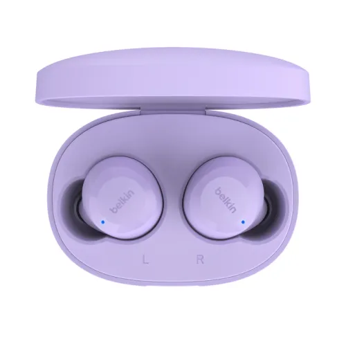 Słuchawki bezprzewodowe Belkin SoundForm Bolt Gen2 Dokanałowe Bluetooth 5.3 Lawendowy