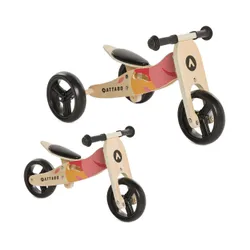 Rowerek biegowy ATTABO Ride 2w1 7" różowy