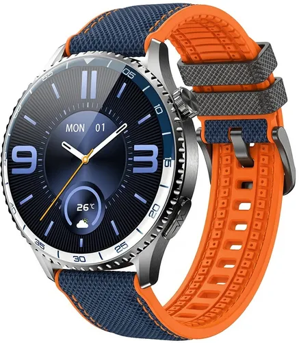 Smartwatch LUNA Cornin EKG Niebiesko-pomarańczowy