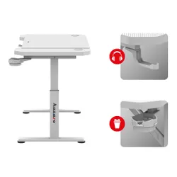 Biurko gamingowe HUZARO Hero 2.6 Biały