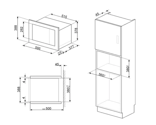 Микроволновая печь Smeg FMI425S