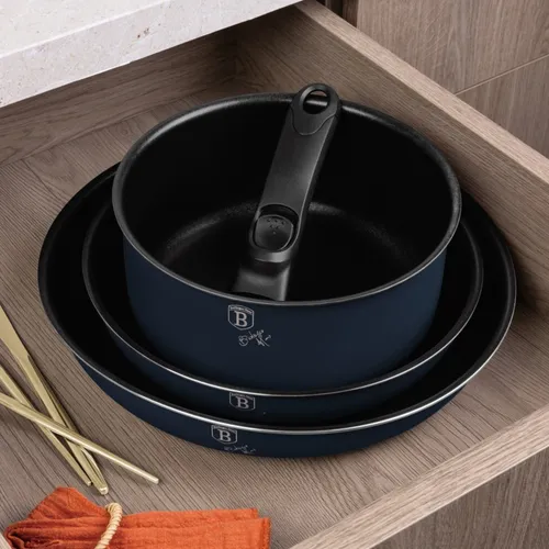 Zestaw patelni i garnków BERLINGER HAUS Deep Sea BH-8417 (13 elementów)