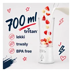 Blender kielichowy Webber PB500 0,7l Biały
