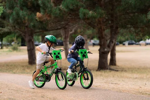 Rower dziecięcy HUFFY Minecraft 16 cali dla chłopca Zielony