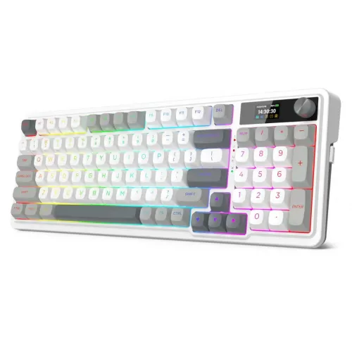 Klawiatura mechaniczna Redragon K719PK-RGB-PRO Galatin Pro Biały