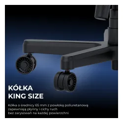 Fotel Anda Seat Kaiser 3E XL Gamingowy do 150kg Skóra ECO Czarny