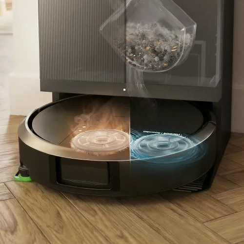 Robot sprzątający iRobot Roomba 415 Combo Funkcja mopowania Stacja oczyszczająca Tworzenie mapy pomieszczenia 70dB Czarny
