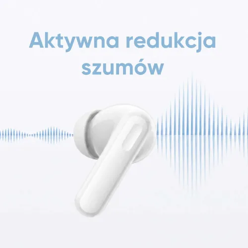 Słuchawki bezprzewodowe realme TechLife Buds Dokanałowe Bluetooth 5.4 Biały