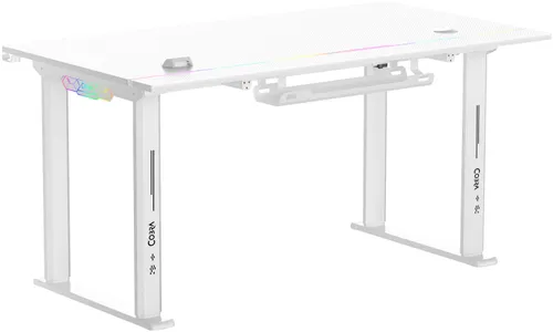 Biurko gamingowe COBRA Electra S CRF1422ELWHRGB Biały