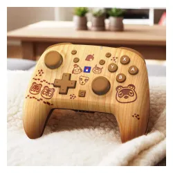 Pad Hori Wireless HORIPAD Turbo Animal Crossing Wood Brown do Nintendo Switch 2 Bezprzewodowy