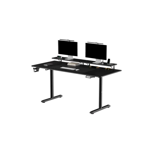 Biurko Ultradesk HIGHLANDER XXL 160cm Regulacja wysokości Czarny