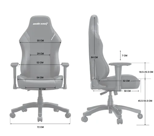 Fotel Anda Seat Luna L Pink Fabric Gamingowy do 100kg Tkanina Różowy