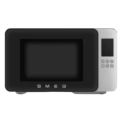 Kuchenka mikrofalowa SMEG Collezione MOC01BLMEU 1900W średnica 28 cm pojemność 29l Technologia Inverter Auto Defrost Quick Start Czarny