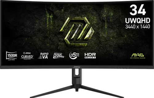 MSI MAG 342CQRF E20 - 200Hz | UWQHD | Rapid Va Curved | 34''
