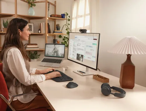 Zestaw klawiatura i mysz Logitech Signature Comfort Plus MK880 bezprzewodowy grafitowy