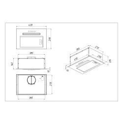 Okap Akpo WK-7 Micra LED Biały
