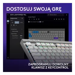 Klawiatura mechaniczna Logitech G515 LIGHTSPEED TKL Biały