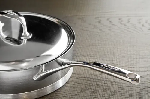 DEMEYERE Atlantis 24 cm - patelnia ze stali nierdzewnej z pokrywką