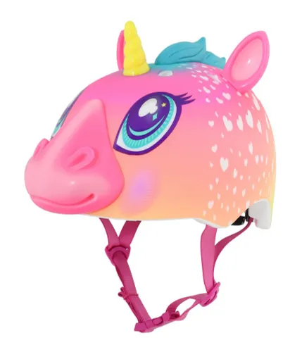 Kask rowerowy RASKULLZ Super Unicorn Wielokolorowy dla Dzieci (rozmiar S)
