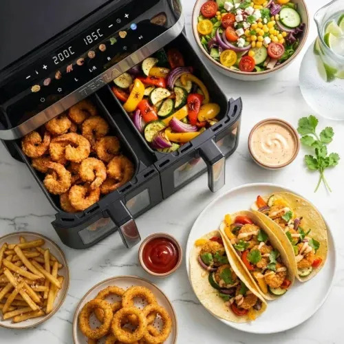 Air fryer Tesla AirCook DualZone Q787 XXL Deluxe 2200W 14l