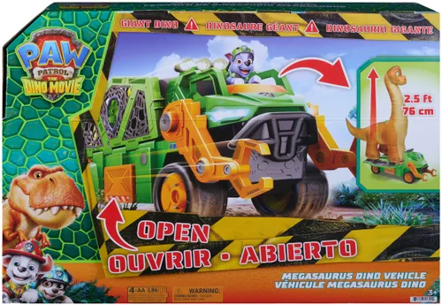 Pojazd SPIN MASTER Psi Patrol: Dino Movie Mega pojazd z dmuchanym dinozaurem 6075939