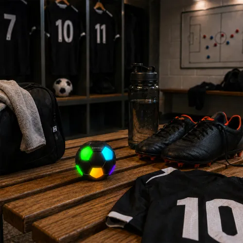 Głośnik Bluetooth Musicmate MM-SB40-B FootballWave LED 5W Czarny
