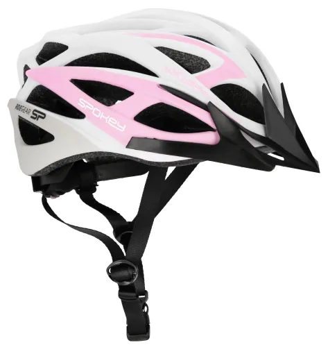Kask rowerowy SPOKEY Femme Biało-różowy MTB (rozmiar M)