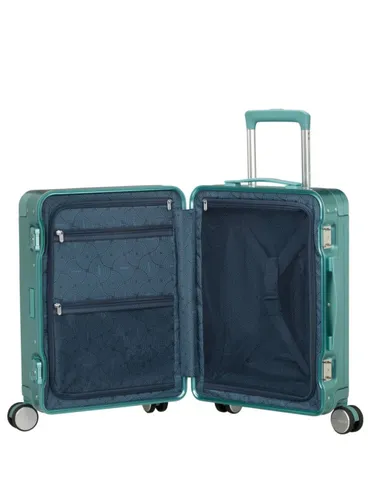 Walizka mała American Tourister Soundbox Alu - dusty turquoise