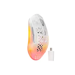 Myszka gamingowa SteelSeries Aerox 3 Wireless Gen 2 Ghost Biały